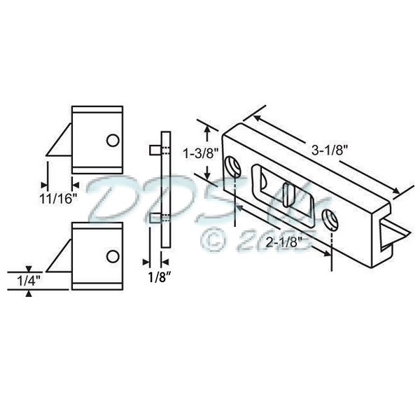 85 Series Tilt Latch 85-529LHW 1