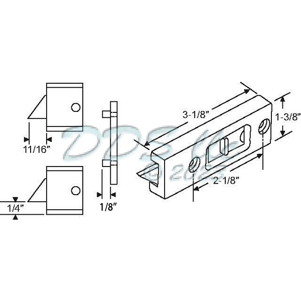 85 Series Tilt Latch 85-529RHW 1