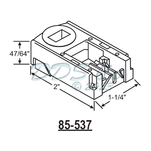85 Series Pivot Lock Shoe 85-537 1