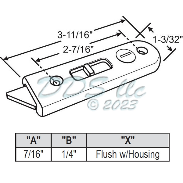 PGT Tilt Latch 85-6004RHW 1