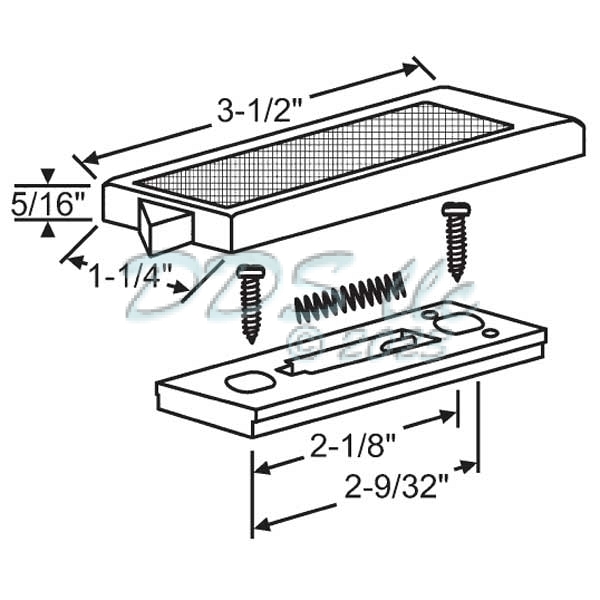85 Series Tilt Latch 85-626WA 1