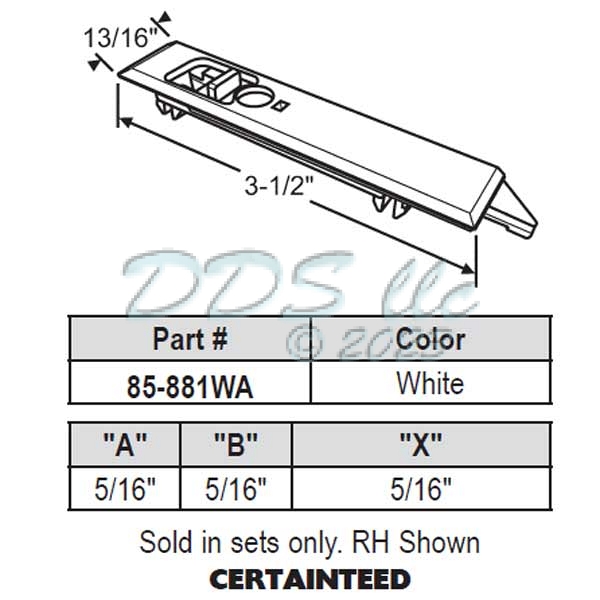 Tilt Latch 85-881WA 1