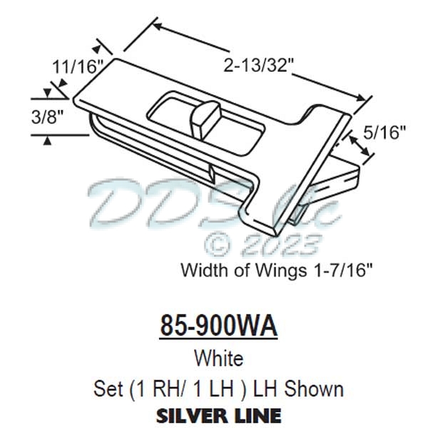 Snap In Tilt Latch 85-900WA 1