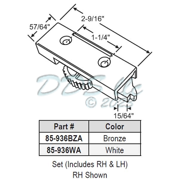 Tilt Latch 85-936WA 1