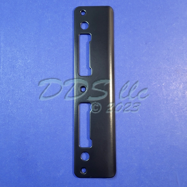 Matte Black Powder Coat Latch and Deadbolt Strike 2014801 2