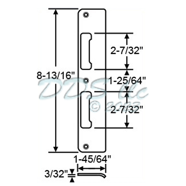 Rustic Umber Latch & Deadbolt Strike 2162880 1