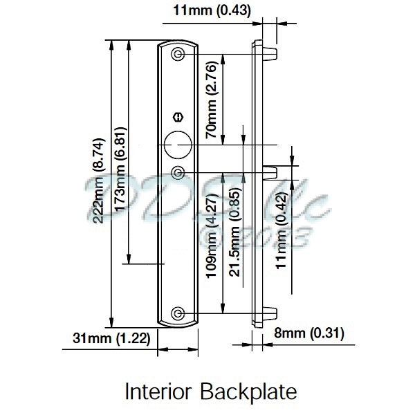 Hoppe M216N Backplate Series 8750807 1