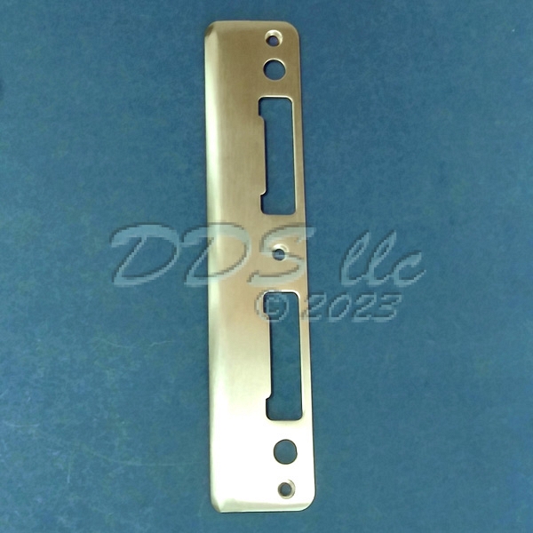 Brushed Chrome Latch and Deadbolt Strike 8787727 2