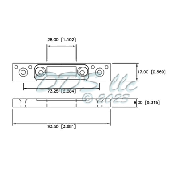 GU Shootbolt Strike Plate 854-10207 1