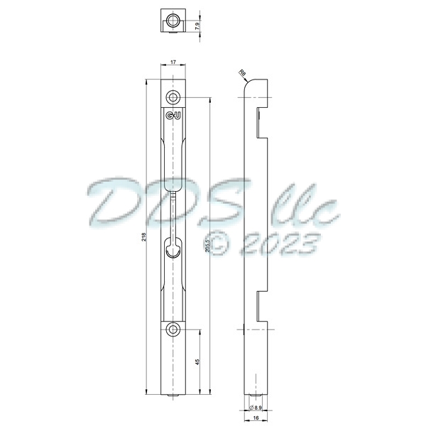 GU Flush Bolt 854-10249 1