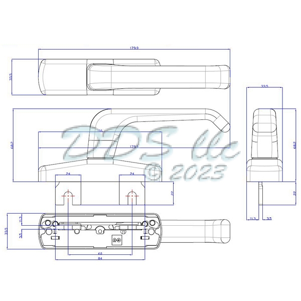GU Tilt-Turn Handle 854-16673 2