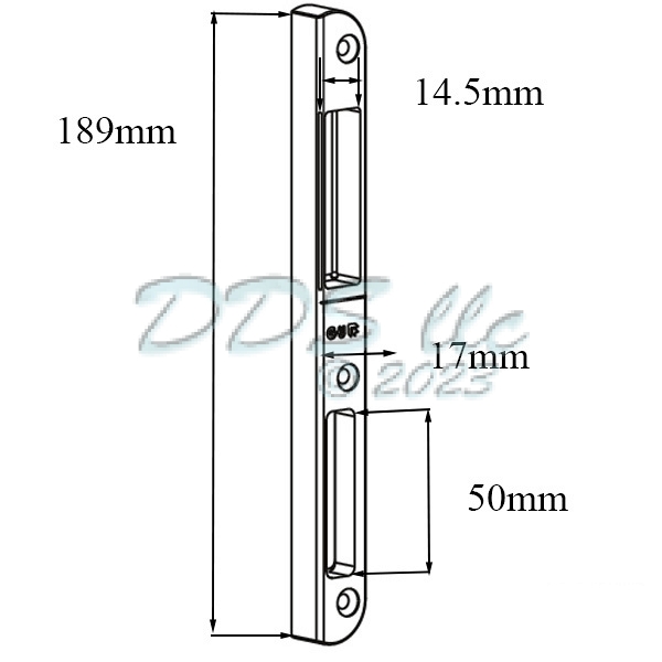 GU Strike Plate Left Hand 854-16775 1