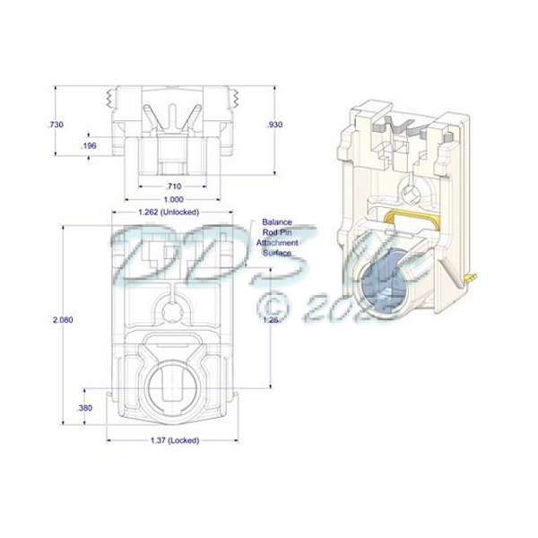 Pivot Lock Shoe 88-5073 1