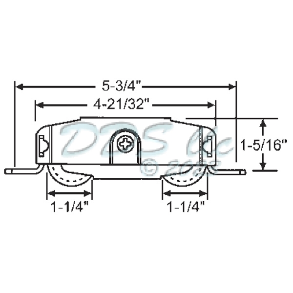 Tandem Patio Door Roller 9-355 1