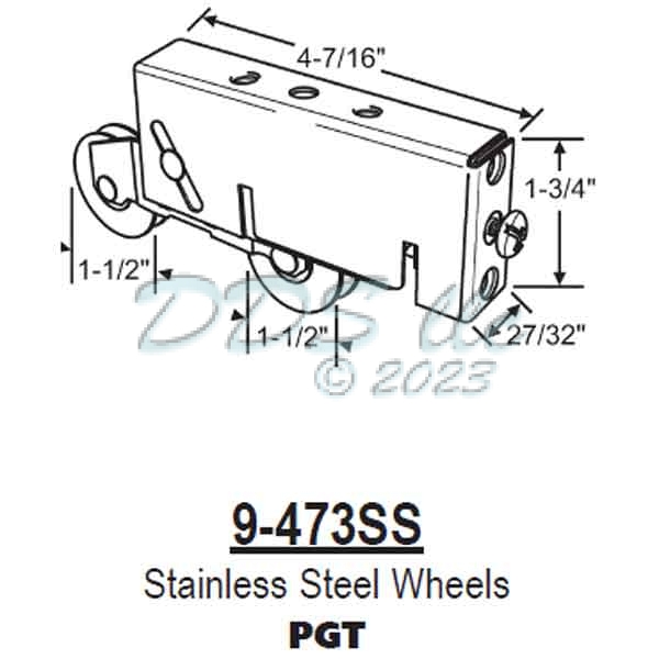 PGT Tandem Roller 9-473SS 1