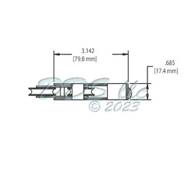 Tandem Patio Door Roller 9-538 2