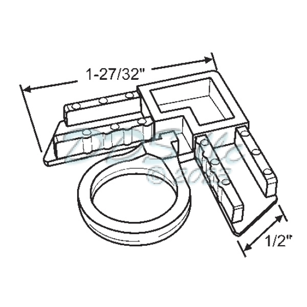 PGT Screen Corners w/ Lift 90-1167WL*25 1
