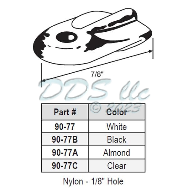 Screen Flat Nylon Wing Clip 90-77 1