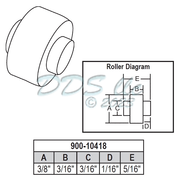 Sliding Window Wheels 900-10418 1