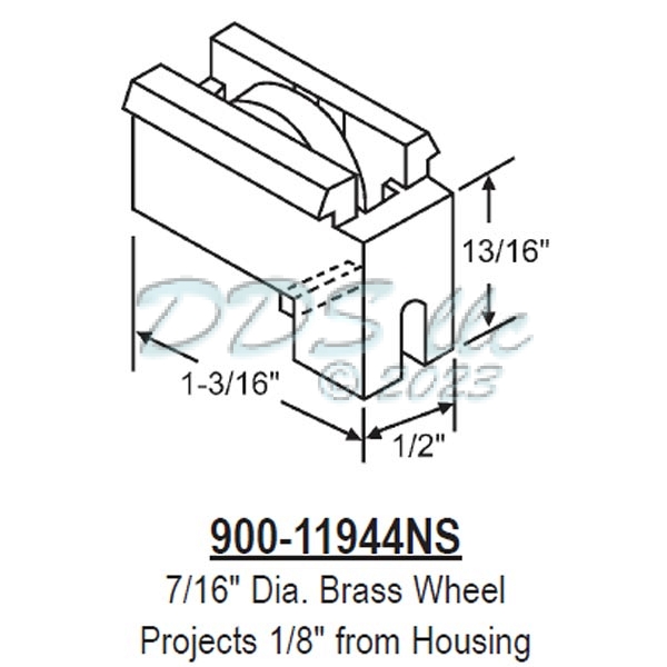 Sliding Window Roller 900-11944NS 1