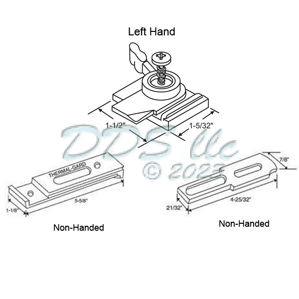 Seasonall Tilt Latch LH 900-15699LHA 1