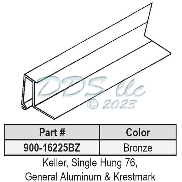Snap In Vinyl Glazing Bead 900-16225BZ 1