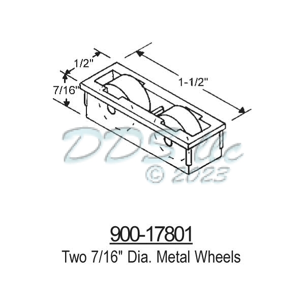 Sliding Window Rollers 900-17801 2