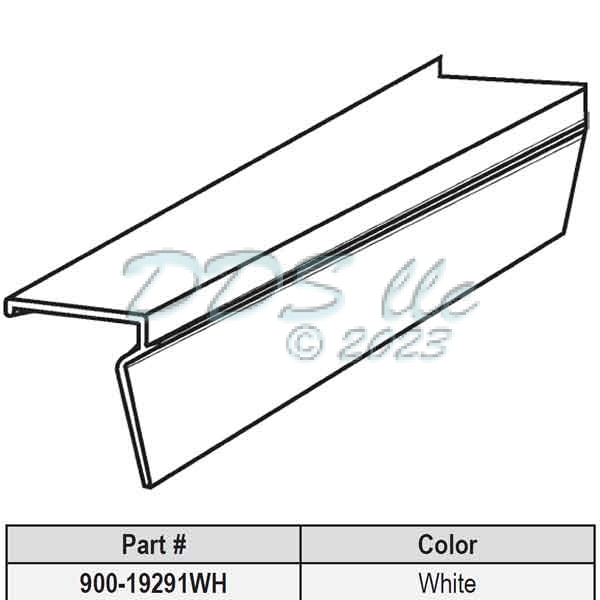 Snap In Vinyl Glazing Bead 900-19291WH 1