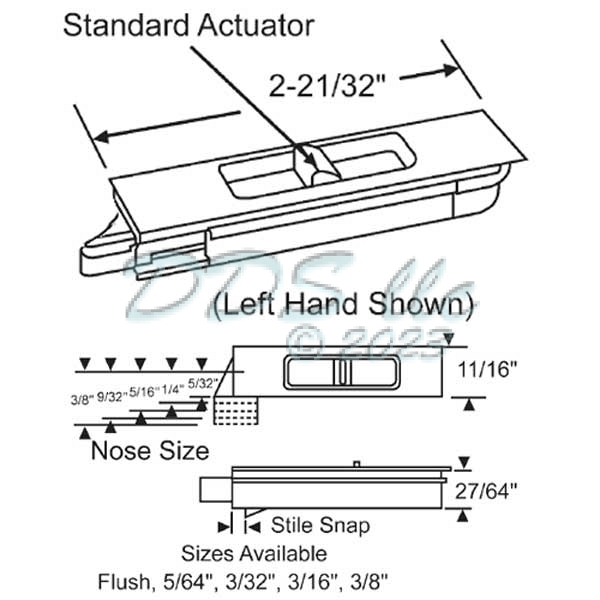Snap In Tilt Latch 900-19496WA 1