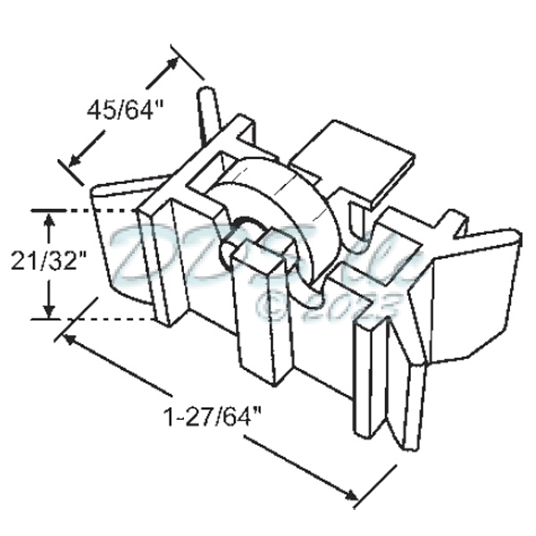 Alenco Sliding Window Roller 900-20955 1