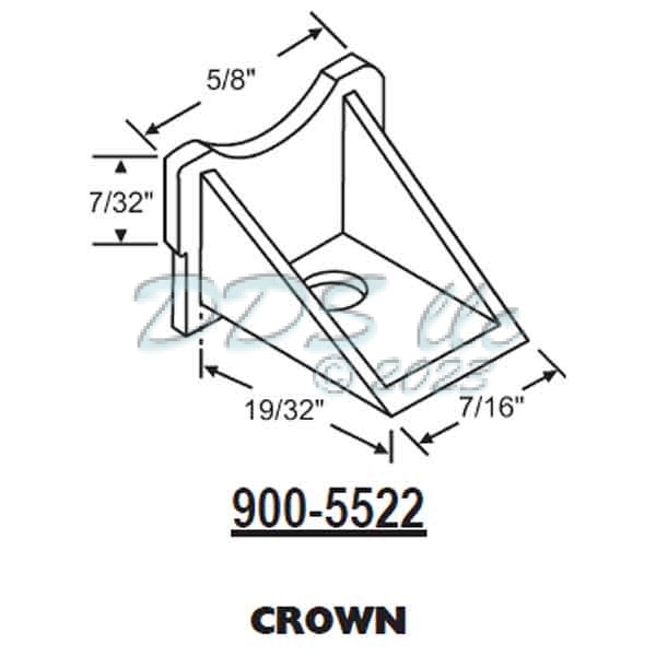 76 Series Sash Guide Nylon 1