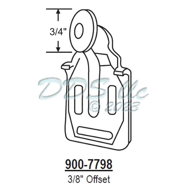 Door Bi-Pass Hanger 900-7798 1