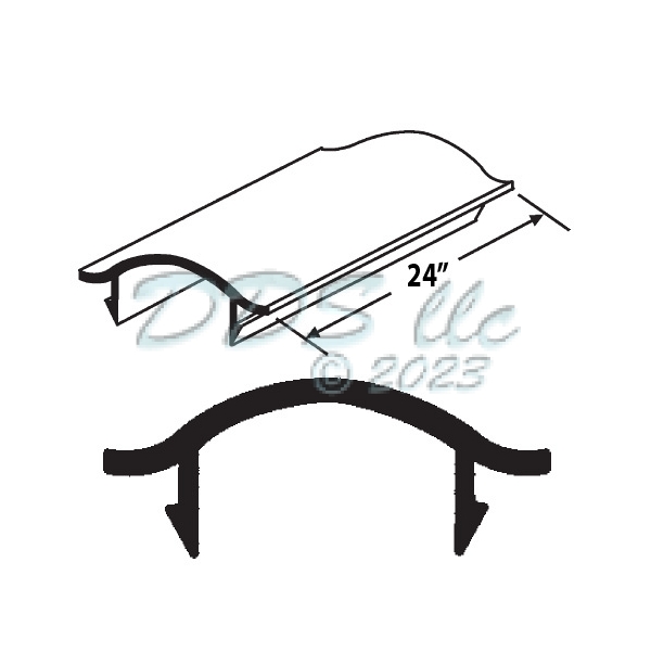 Sash Stop Black 900-8547b-24 1