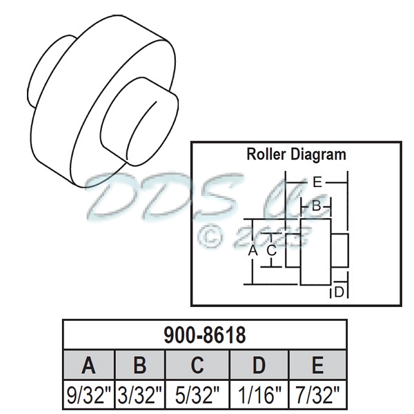 Sliding Window Wheels 900-8618 1