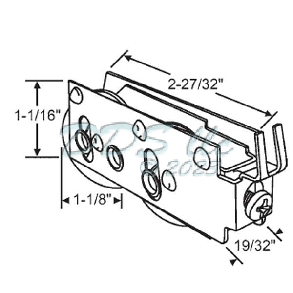 Tandem Patio Door Roller 900-9978 1
