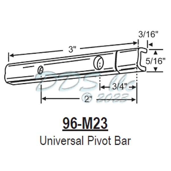 Universal Window Pivot Bar 96-M23 1