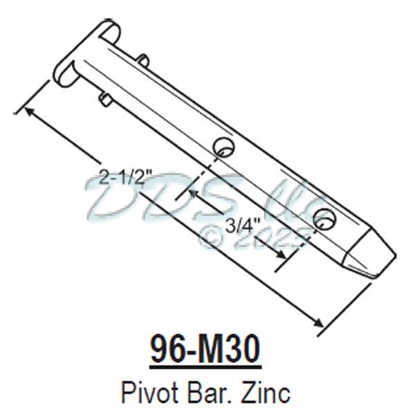 Universal Window Pivot Bar 96-M30 1