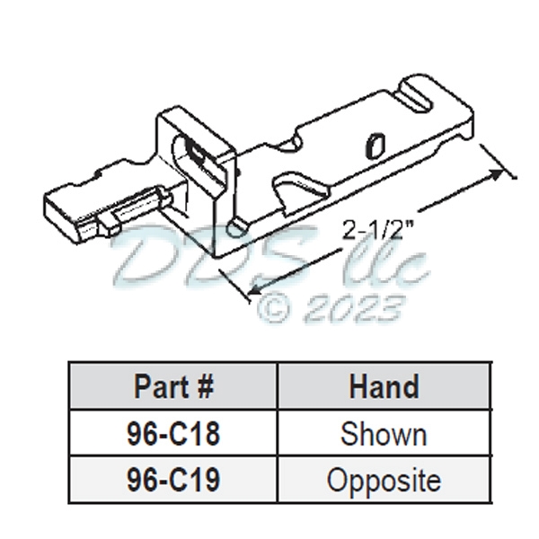 96 Series Pivot Bar 96-C18 1