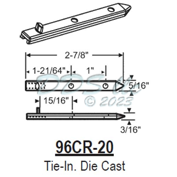 Tie-in Pivot Bar 96CR-20 1