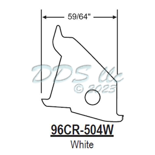 96CR White Mounting Bracket 96CR-504W 1