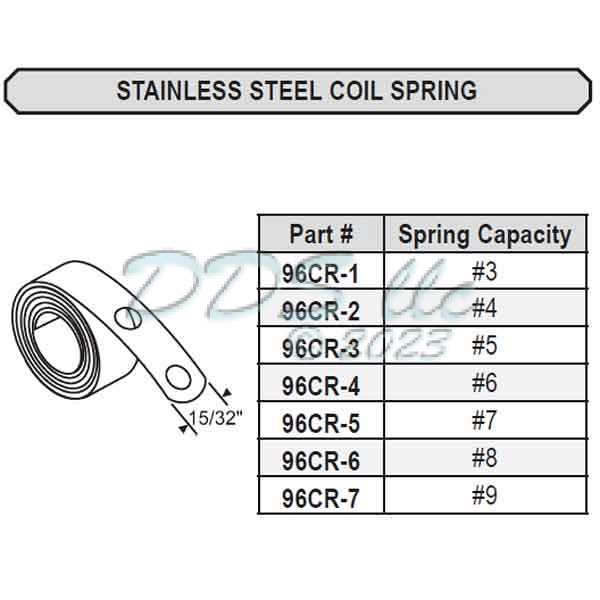 96CR Stainless Steel Coil Spring 96CR-4 1