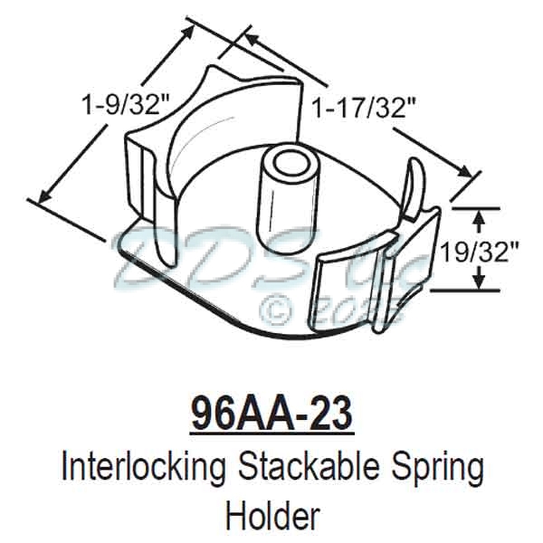 Interlocking Stackable Spring Holder 96AA-23 1