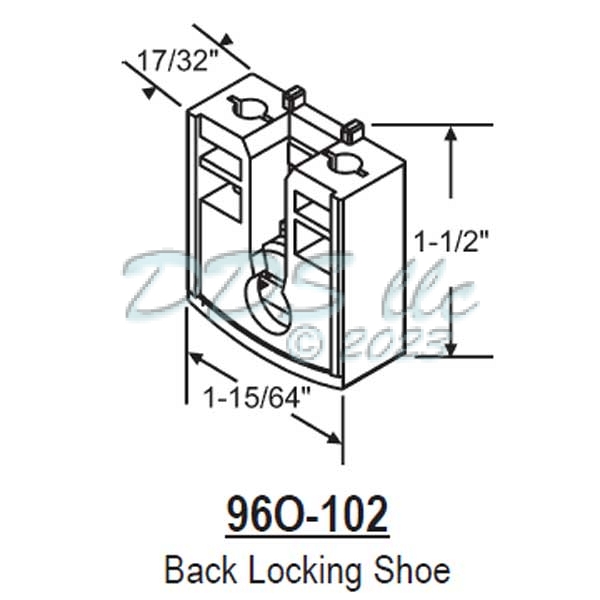 Back Locking Shoe 96o-102 1