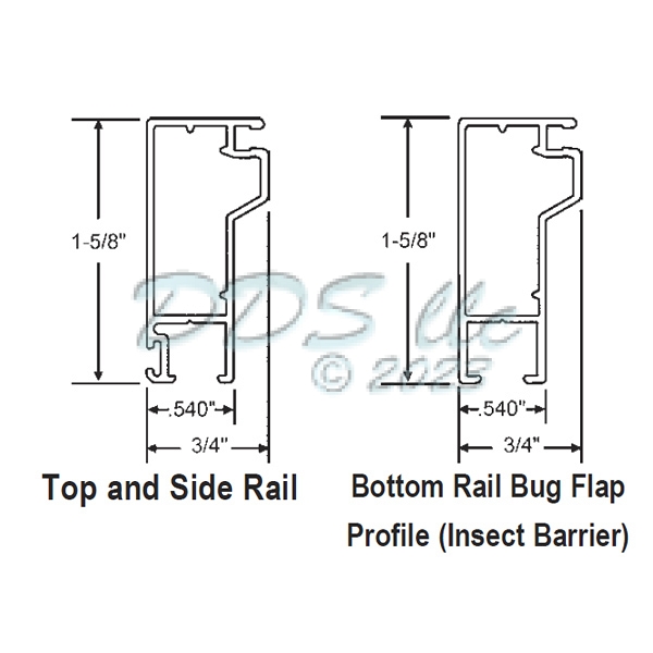 Knock- Down Patio Screen Door 995H-26KD 1