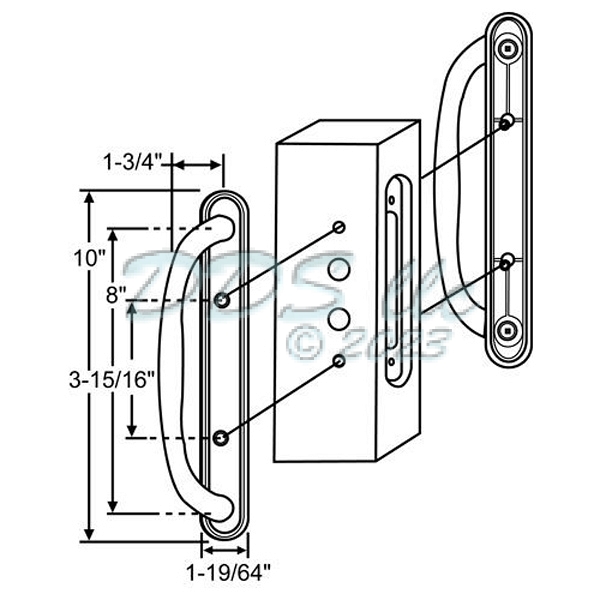 Amesbury Dummy Handle 13-341BCD 1