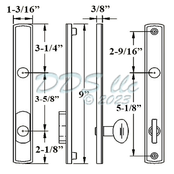 G-U Venice Active Door Handle Set 854-15988 1