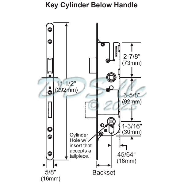 GU Single Point Lock 854-11113 1