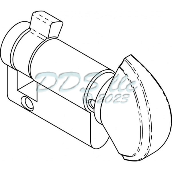 Hoppe 90 degree Half Cylinder 3637349 2