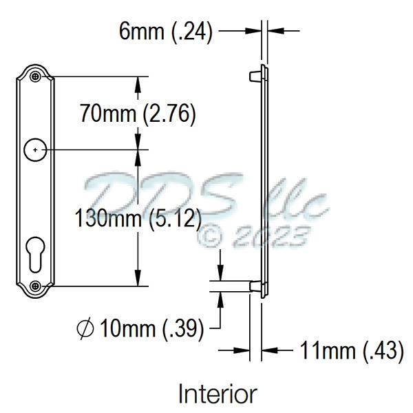 Hoppe M374N Backplate Series 2