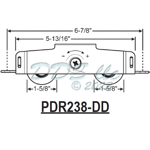 Tandem Patio Door Roller PDR238-dd 1